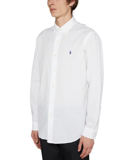 Chemise longue décontractée Polo Ralph Lauren pour homme en coloris White