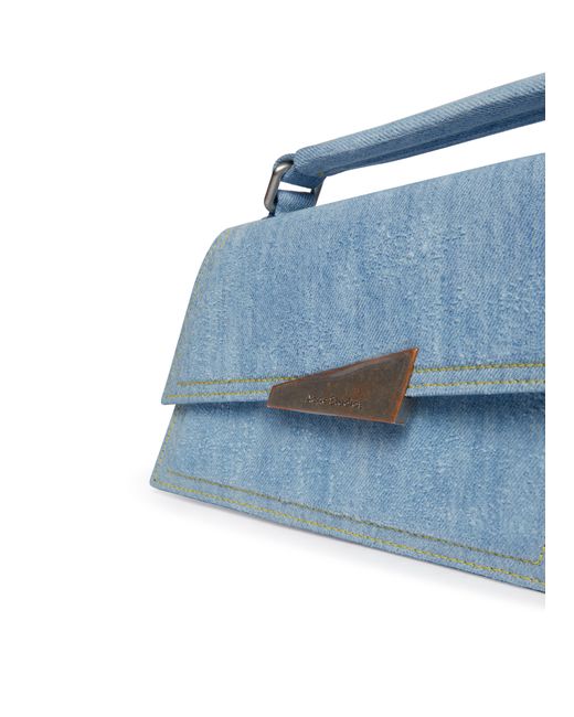 Acne Blue Distortion Mini Shoulder Bag
