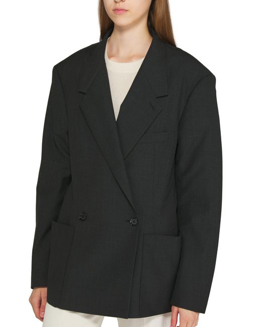 Lemaire Black Oversized Tailored Jacket