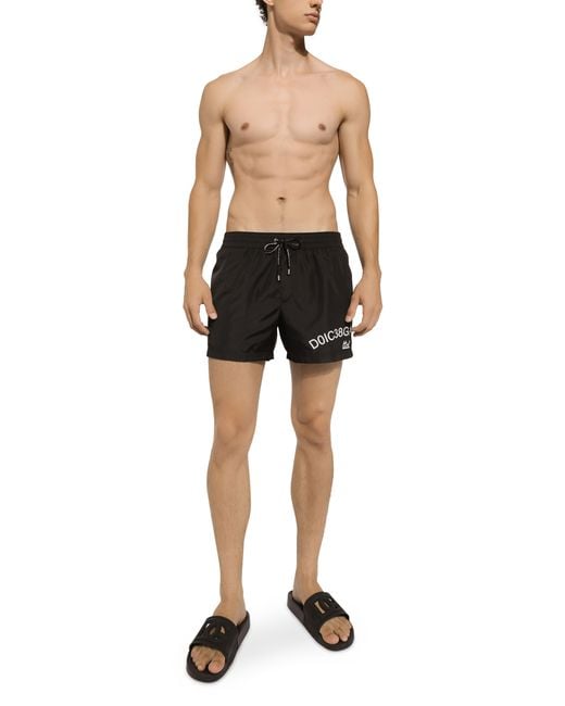 Boxer de bain court à logo Dolce&Gabbana Dolce & Gabbana pour homme en coloris Black