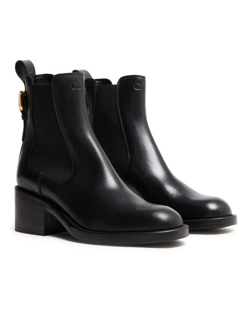 Chloé Black Dakota Ankle Boots