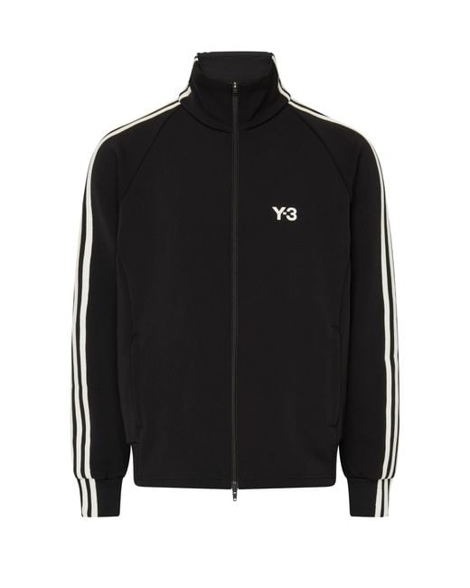 Y-3 Black Sweatshirt With 3 Bands for men