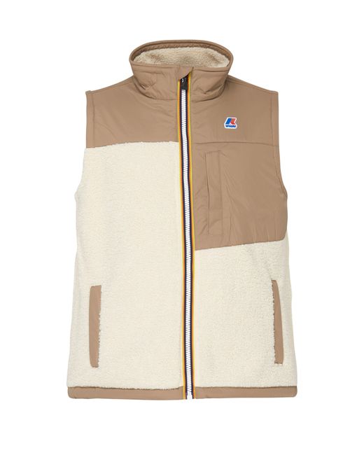 K-Way Natural Le Vrai 3.0 Neige Orsetto Sleeveless Jacket for men