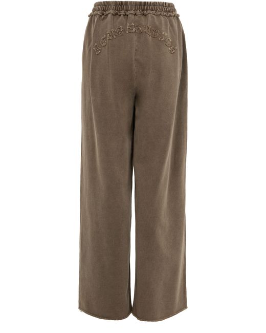 Acne Brown Hose Mit Weitem Bein