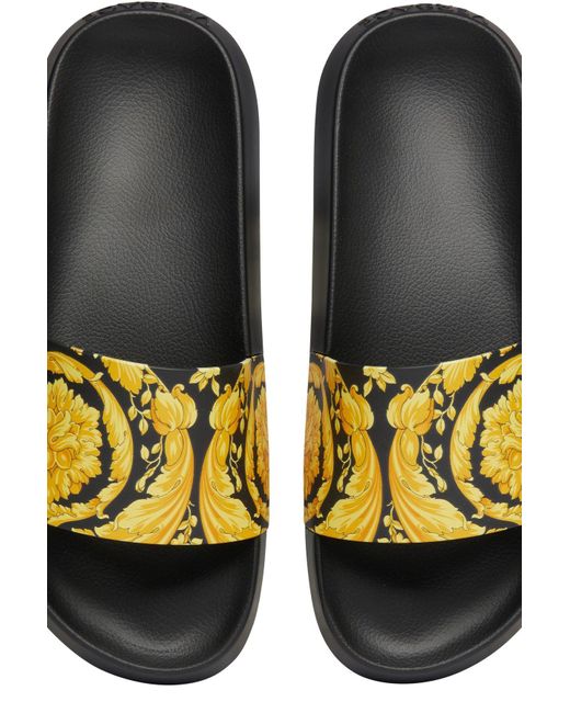 mens red versace slides