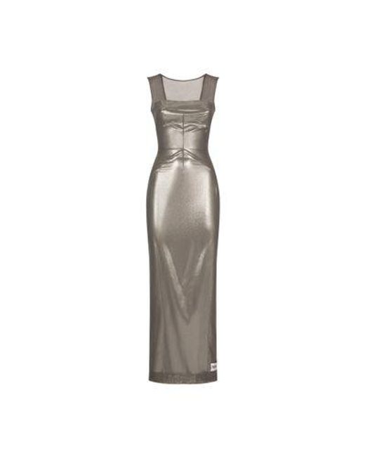 Dolce & Gabbana Gray Kim Ankle-length Dress