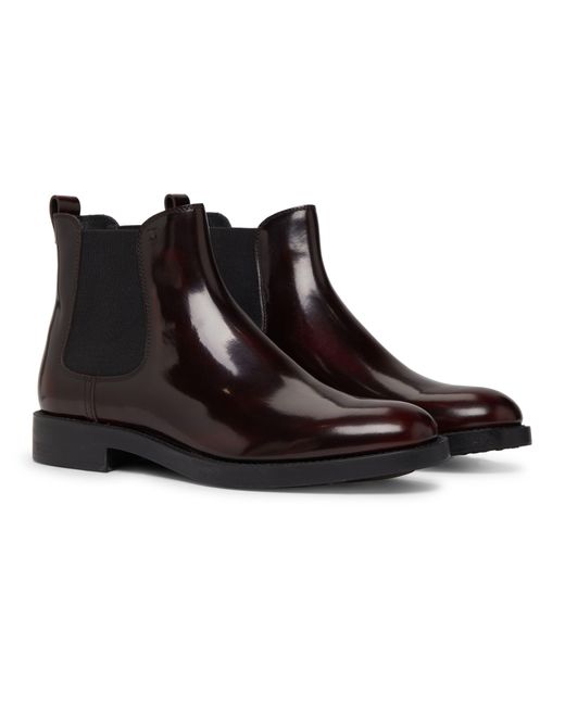 Tod's Brown Chelsea Leather Boots