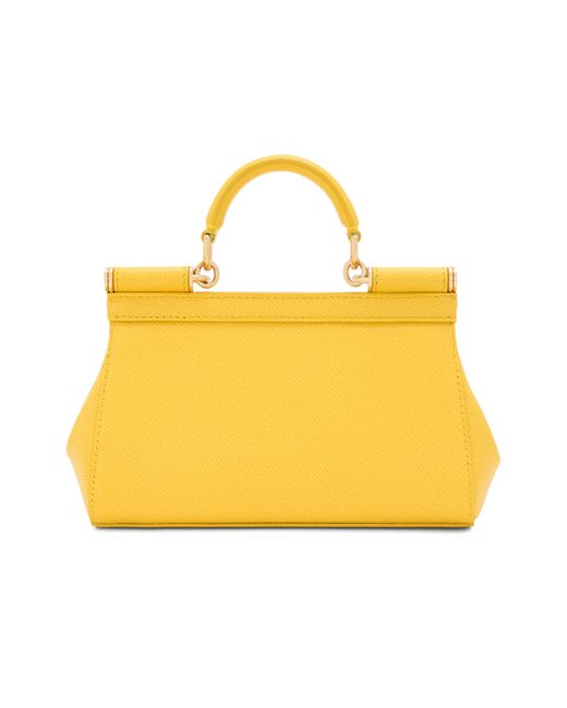 Dolce & Gabbana Yellow Small Sicily Handbag