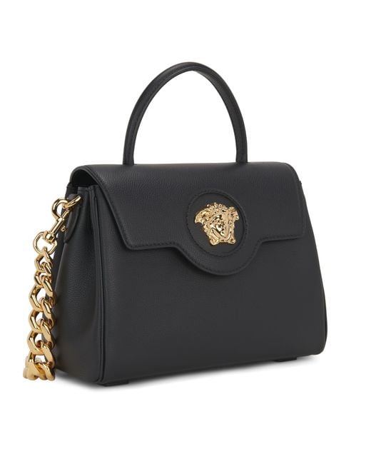 Versace La Medusa Medium Handbag in Black Lyst