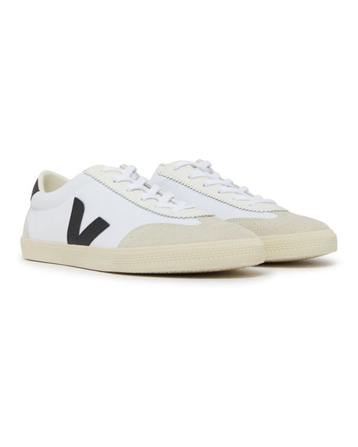 Veja White Volley Canvas Sneakers for men