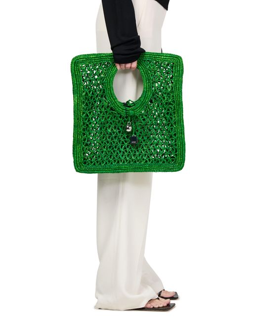 Jacquemus Green Tasche Le Petit Carre Spiaggia