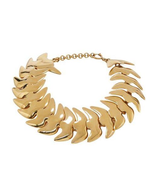 Nina Ricci Metallic Dove Chain Necklace