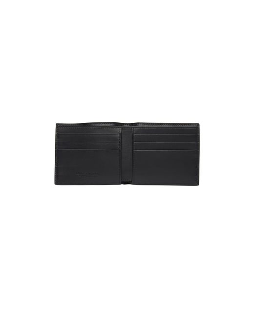 Bottega Veneta Brieftasche mit zwei Klappfächern Cassette in Black für Herren