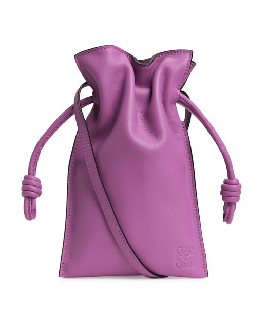 Loewe Purple Flamenco Pocket Bag