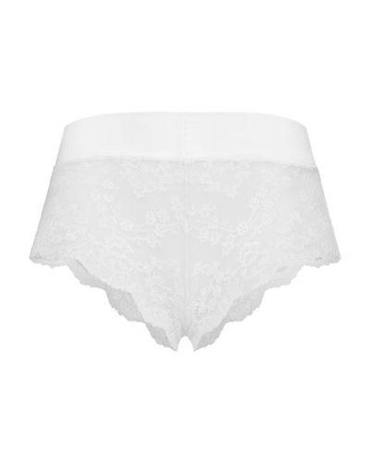 Dolce & Gabbana White Lace High-Waisted Panties