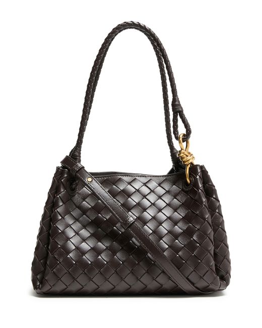 Bottega Veneta Black Parachute Shoulder Bag