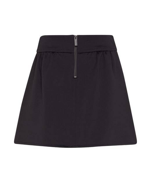 Max Mara Black Nettuno Mini Skirt