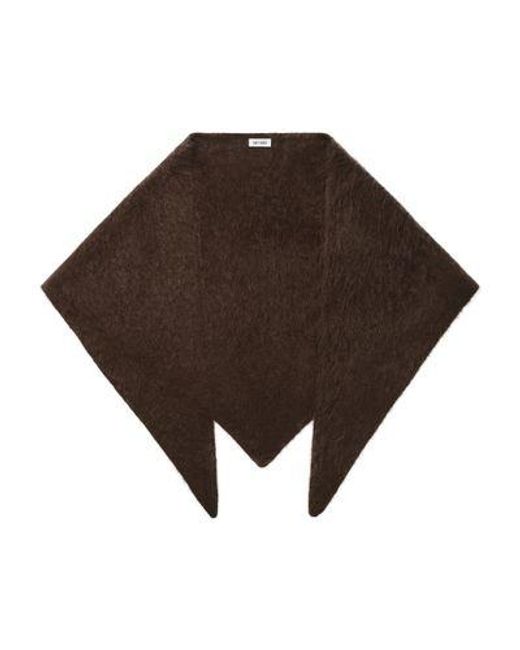 Soft Goat Brown Brushed Scarf