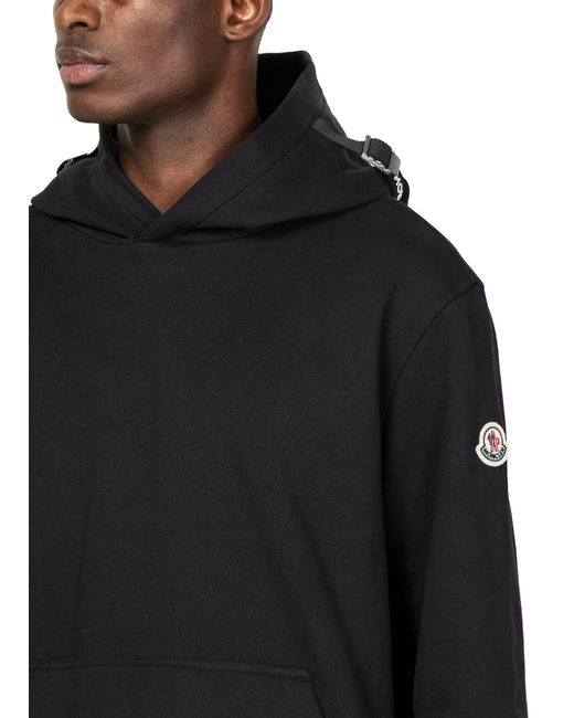 Pull À Capuche Moncler pour homme en coloris Black