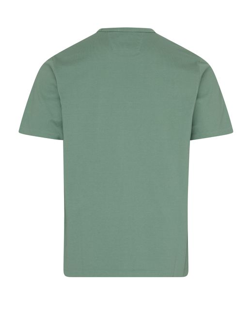 C P Company T-Shirt Twisted aus mercerisiertem Jersey mit Logo 30/2 in Green für Herren