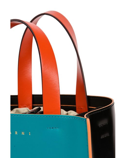 Marni Leather Museo Nano Bag In Blue Lyst