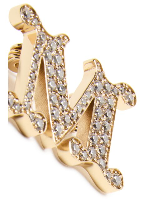 Max Mara Metallic Brosche Mit Bärchen