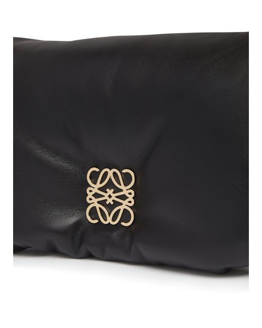 Loewe Black Puffer Goya Mini Embellished Padded Leather Down Shoulder Bag
