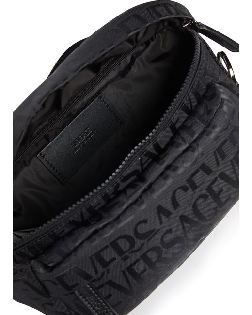 Versace Black Small Belt Bag for men