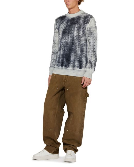 Givenchy Gray Round Neck Sweater for men