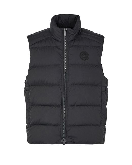 Canada Goose Blue Crofton Sleeveless Puffer Jacket for men