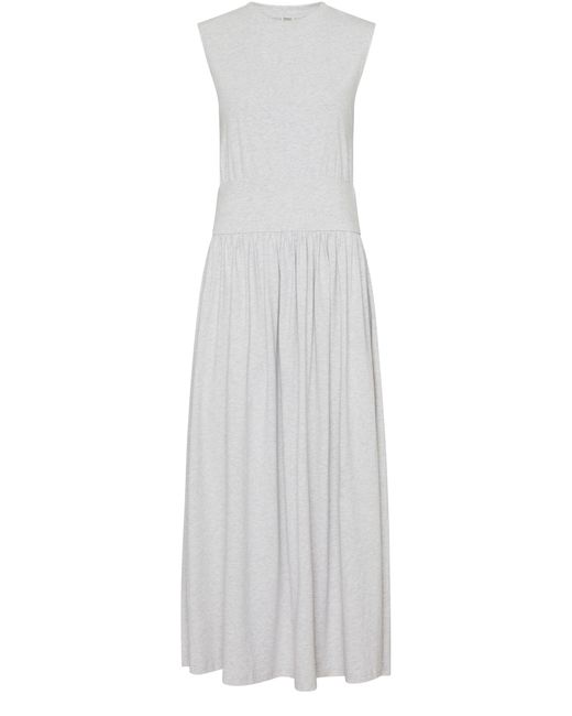 Totême  White Sleeveless Cotton Tee Maxi Dress