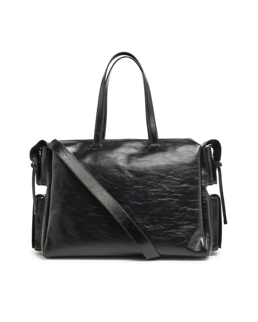 Acne Black Handtasche Mit Mehreren Fächern
