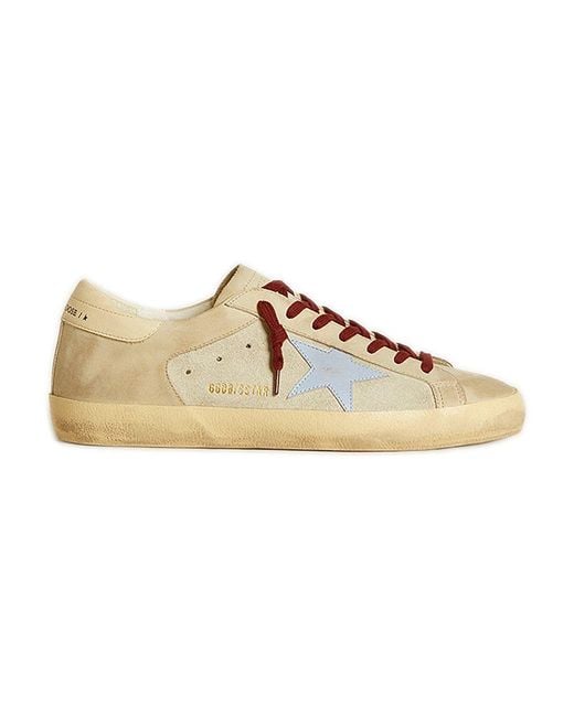 Golden Goose Deluxe Brand Brown Super-Star Sneakers With Double Quarters for men