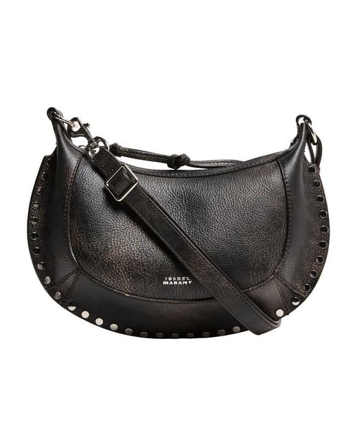 Isabel Marant Black Oskan Moon Shoulder Bag