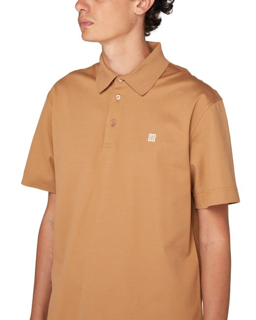 Polo en coton Givenchy pour homme en coloris Brown
