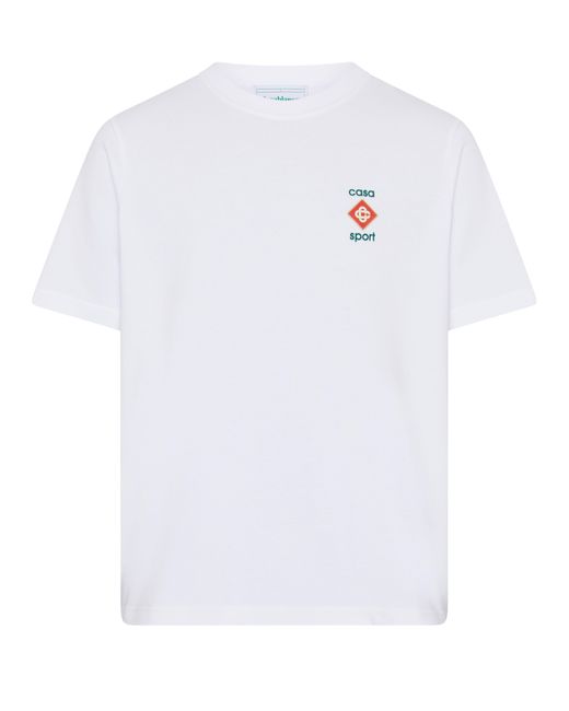 Casablancabrand Kurzarm-T-Shirt in White für Herren