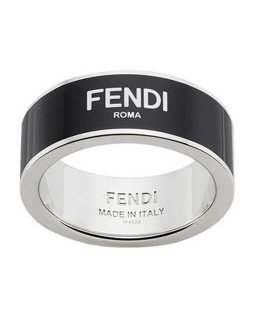 bague fendi argent