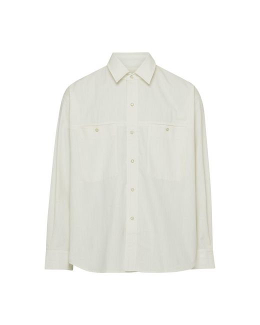 Lemaire White Welt Pocket Shirt for men