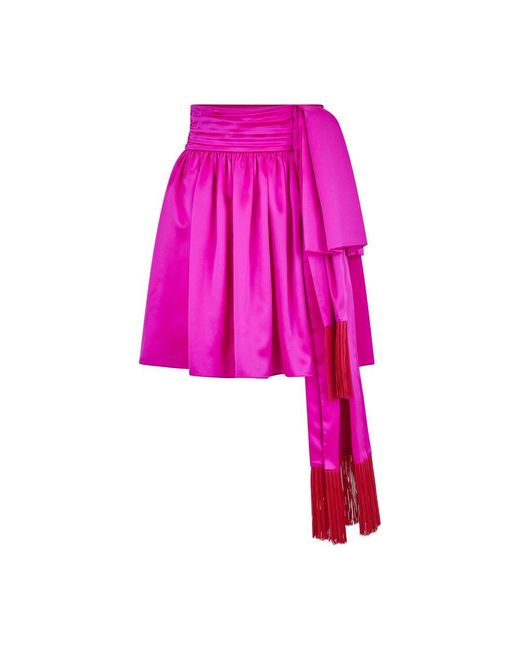 Rochas Pink Bow Mini Skirt