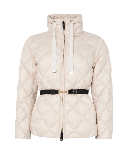 Max Mara Natural Zip-Up Puffer Jacket