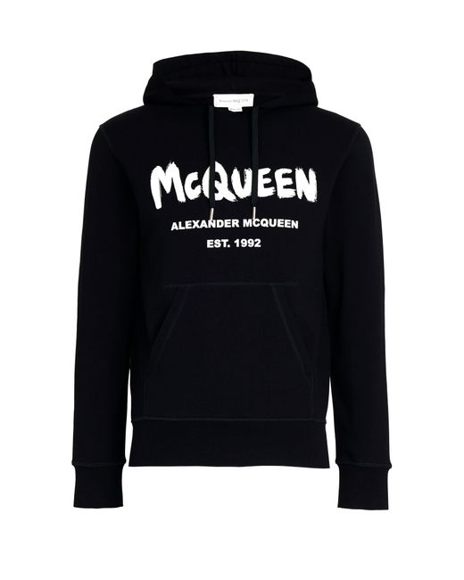 Hoodie Graffiti Alexander McQueen pour homme en coloris Black