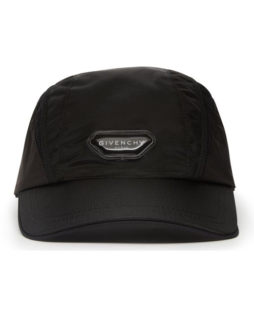 Givenchy Black Tech Curved Cap for men