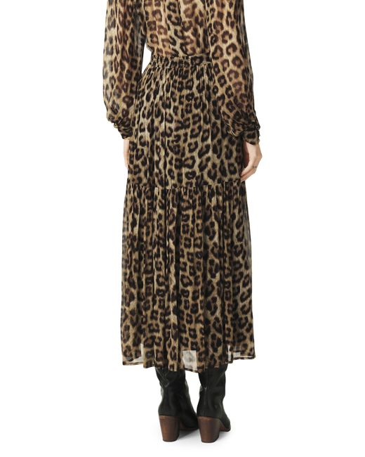 Ba&sh Multicolor Fley Leopard Skirt