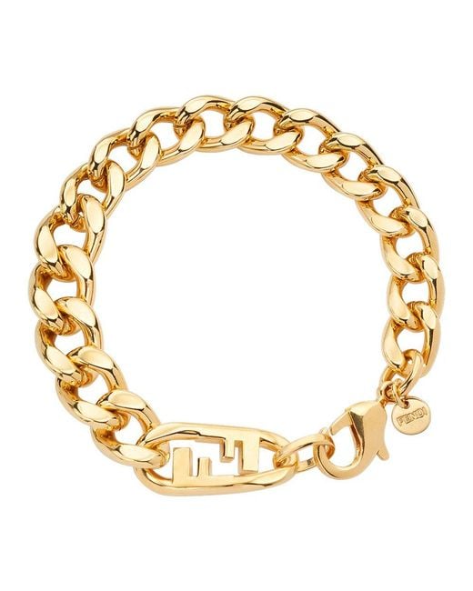 Fendi Metallic O'lock Bracelet