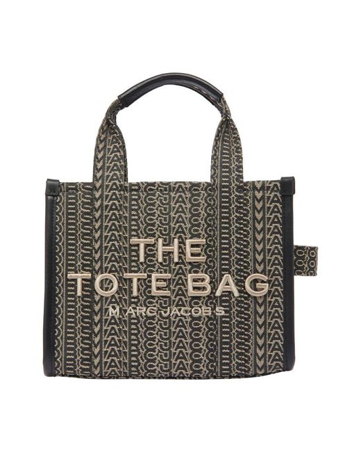 Marc Jacobs Black Shopper The Monogram Jacquard Small Tote Bag