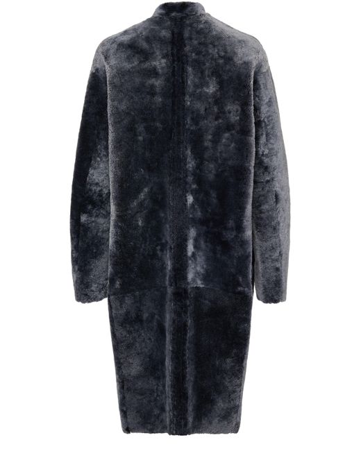 Givenchy Blue Shearling Coat