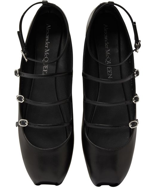 Alexander McQueen Black Ballet Shoes