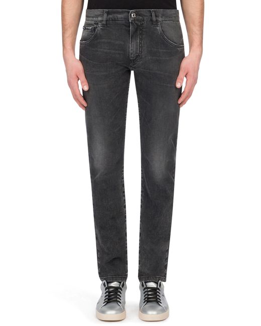 Dolce & Gabbana Black Wash Skinny Stretch Jeans for men