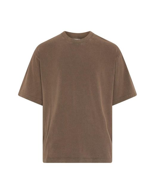 Acne Brown Short-Sleeved T-Shirt for men