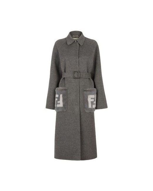 Fendi Gray Coat